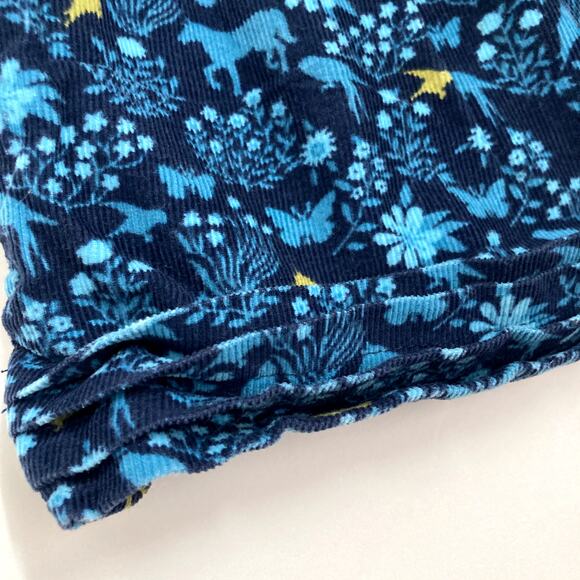 Lands End Fine Wale Horse Corduroy Skirt - Blue - 6 - Picture 3 of 9